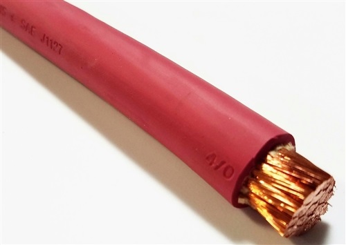 pink 4 awg welding cable